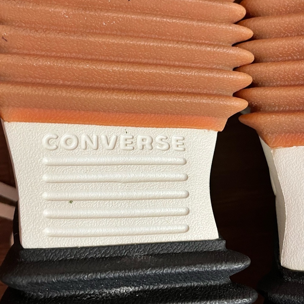 Converse Black and White High-Tops with Gum Soles - Picture 12 of 12